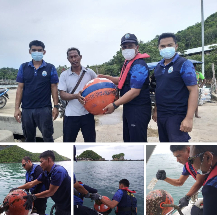 ซ่อมทุ่นผูกเรือ เพื่ออนุรักษ์ปะการังหมู่เกาะไข่
