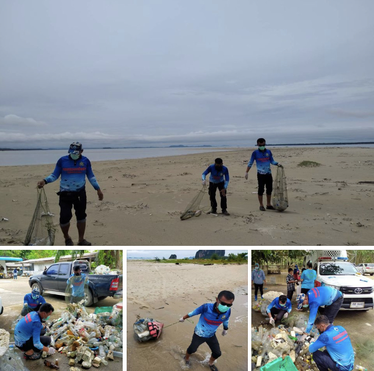 รวมพลังชาวสิเกา เก็บขยะชายหาดลดผลกระทบทะเลตรัง