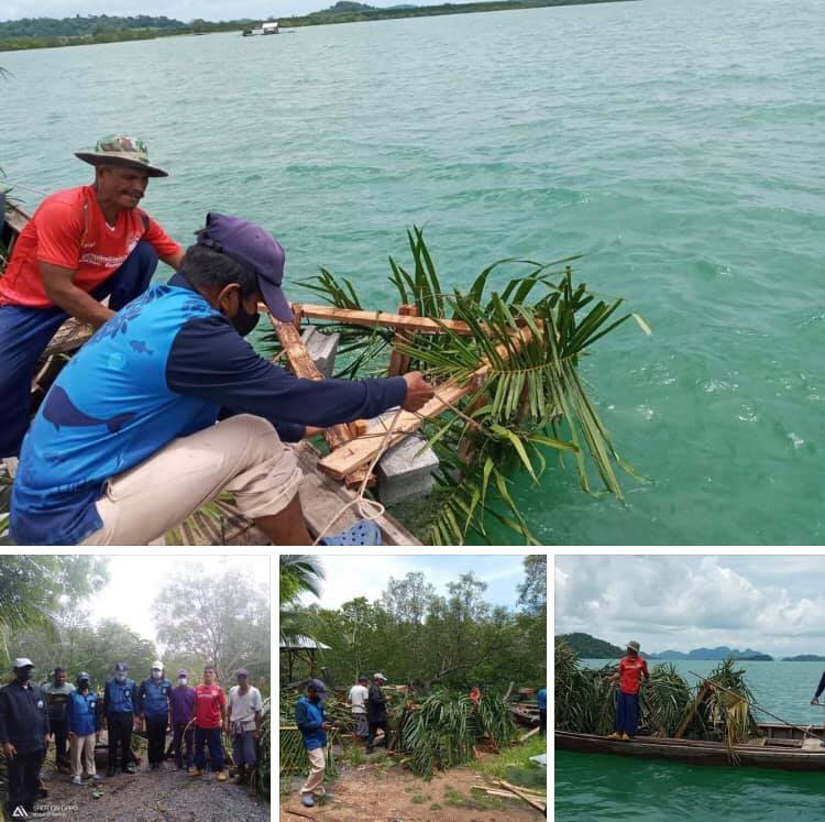 จัดวางบ้านปลา เพิ่มความอุดมสมบูรณ์ใต้ท้องทะเลป่าคลอก ภูเก็ต