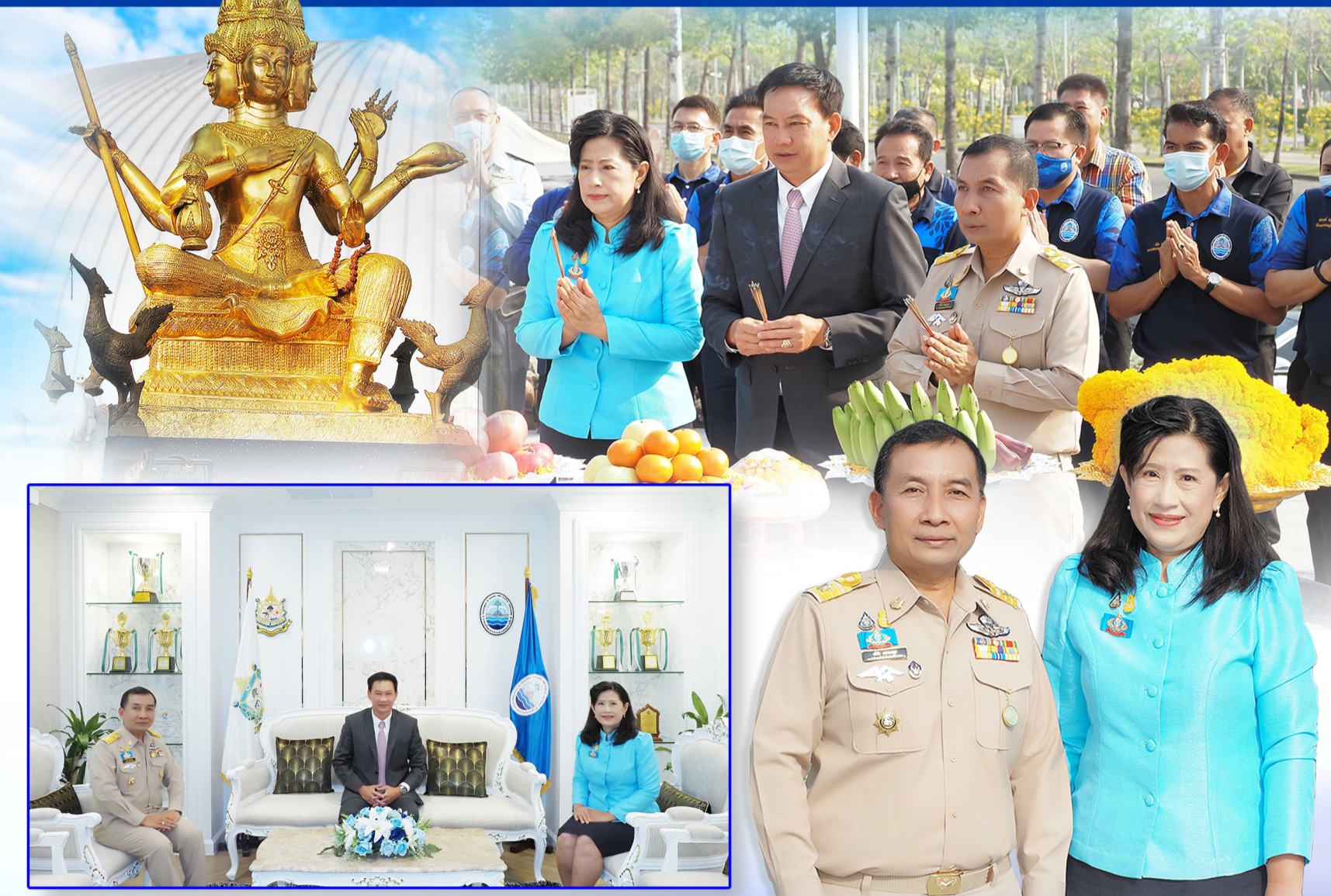 อทช. นำทีมสักการะพระพรหม ในโอกาสที่รองอธิบดีฯ เข้ารับตำแหน่ง
