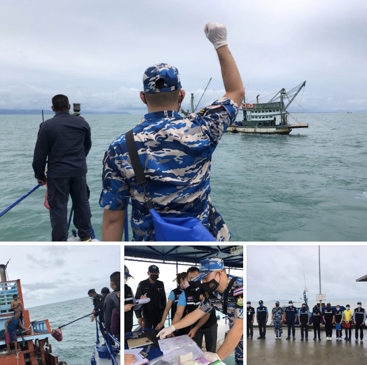 ตรวจแรงงานบนเรือประมงทะเลตราด เอกสารครบไม่พบผิดกฎหมาย