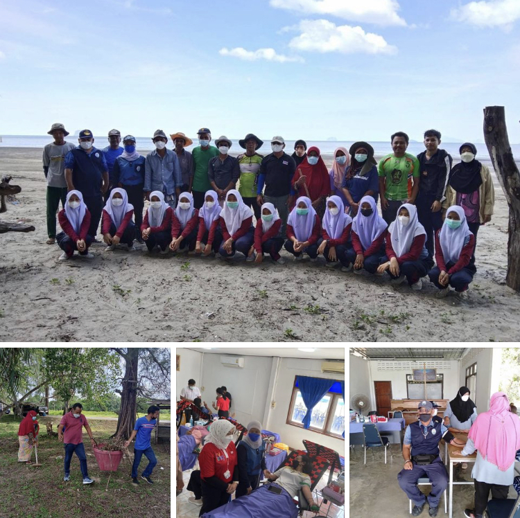 ชุมชนบ้านแหลมสน ร่วมเก็บขยะชายหาดหน้าบ้าน