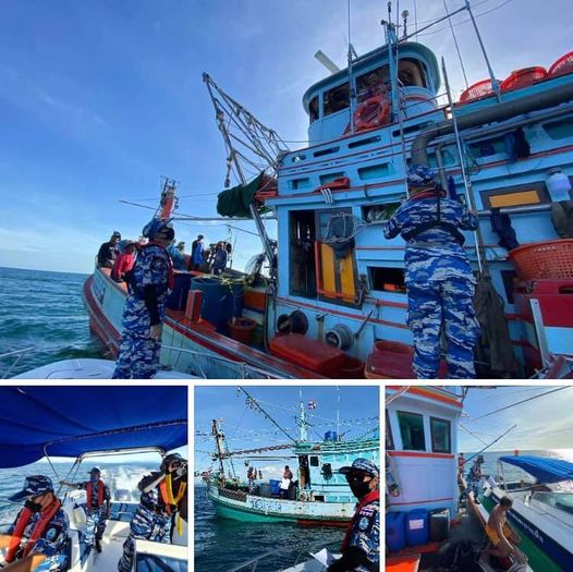 ตรวจเรือประมงเพชรบุรีประจวบฯ เอกสารครบตามระเบียบ IUU