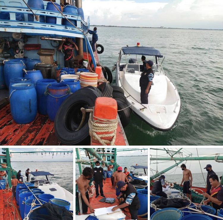 ตรวจเรือประมงตามมาตรการ IUU ทะเลปัตตานี