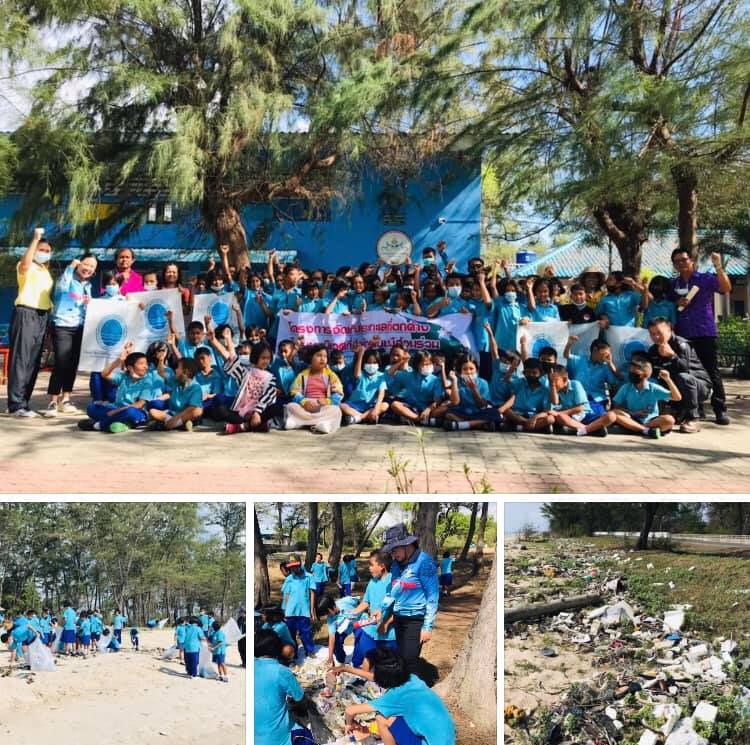 จัดกิจกรรมเก็บขยะตกค้าง ชายหาดบ้านดีหลวง สงขลา