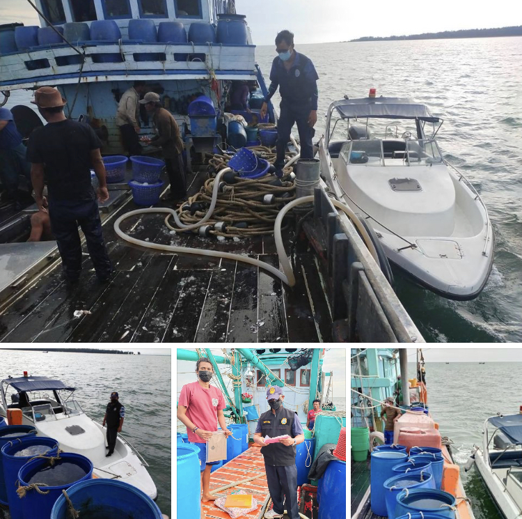 ตรวจเรือตามมาตรการ IUU ทะเลปัตตานี