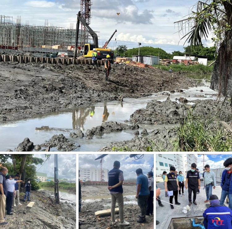 ตรวจสอบกรณีปัญหาน้ำเสียจากโรงงานในเขตท่าข้าม เมืองแปดริ้ว