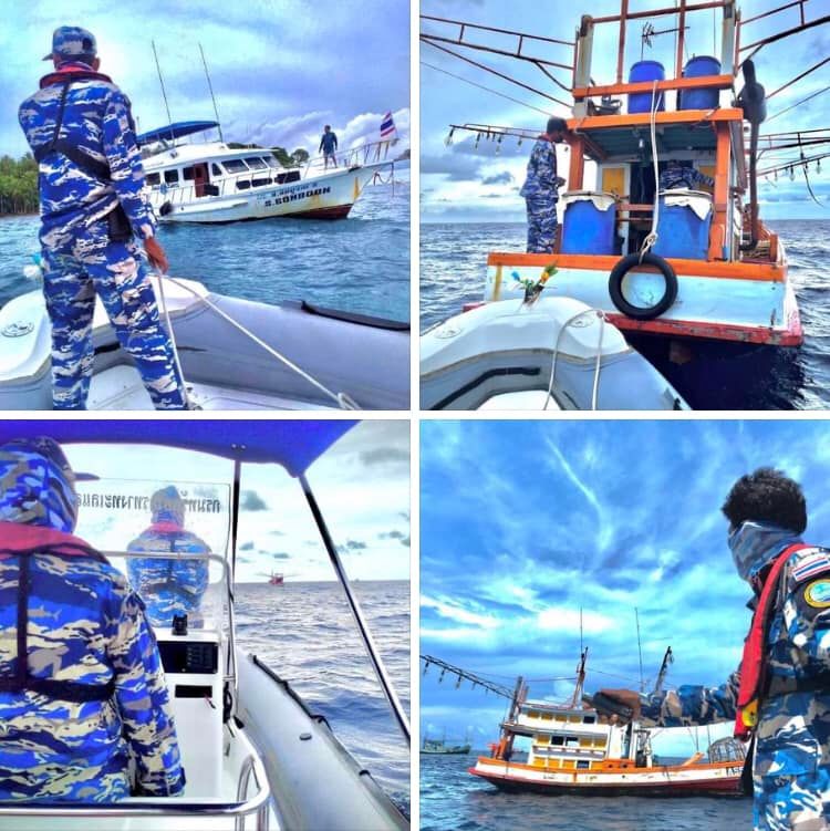 ลาดตระเวน ตรวจเรือประมงทะเลหมู่เกาะราชา