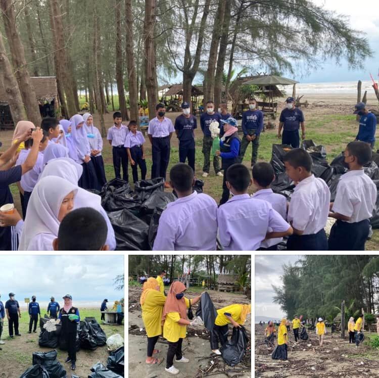รวมกลุ่มทำดี เก็บขยะฟื้นฟูหาดแหลมสน ทะเลสตูล
