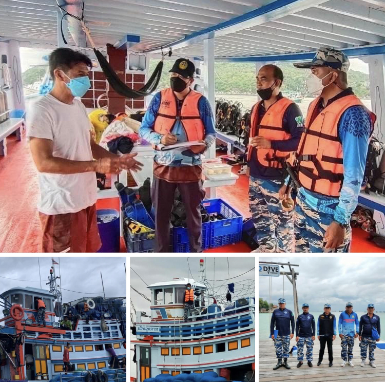 ลาดตระเวนป้องกันทางทะเล เกาะเต่าปลอดภัยดี