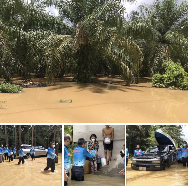 ร่วม ปภ.สุราษฎร์ธานี ช่วยเหลือผู้ประสบภัยน้ำท่วม