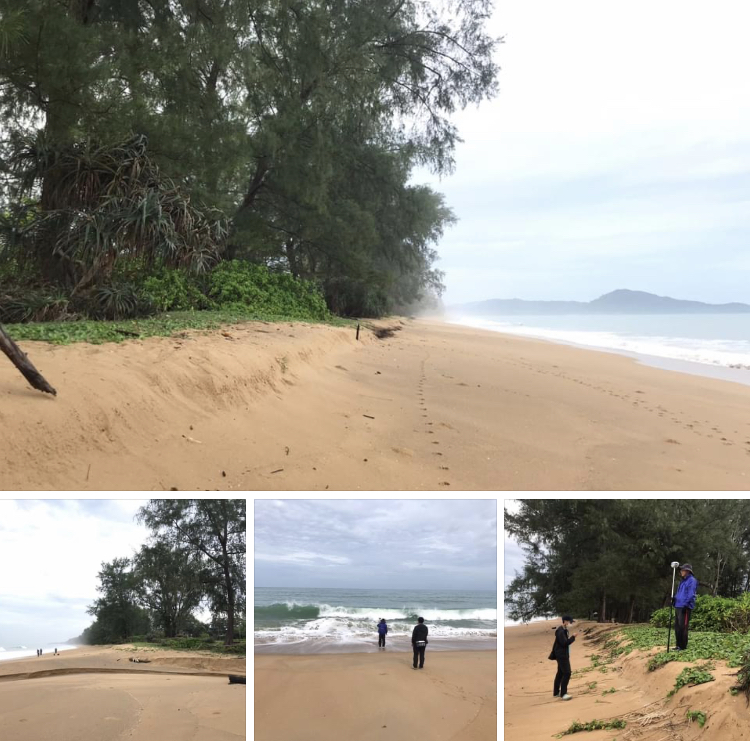 สำรวจสัณฐานชายหาดไม้ขาว เตรียมนำข้อมูลประเมินความเปราะบาง