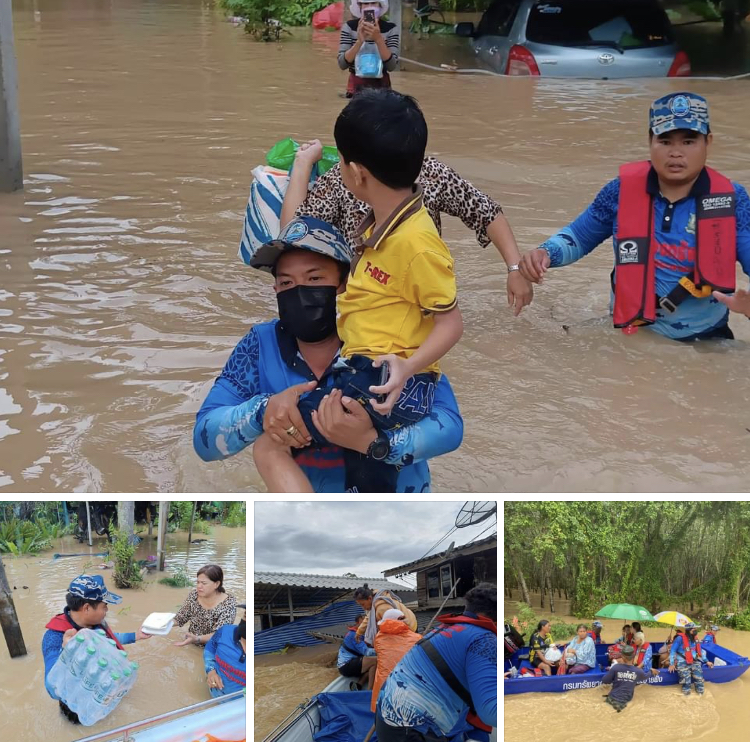 ทช. ระดมเจ้าหน้าที่ช่วยผู้ประสบอุทกภัยเมืองระยอง