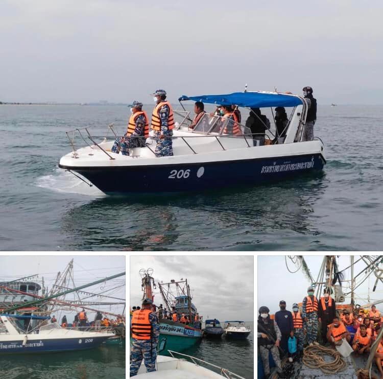 ร่วมทีมความมั่นคง ตรวจเรือประมงเขตปัตตานี