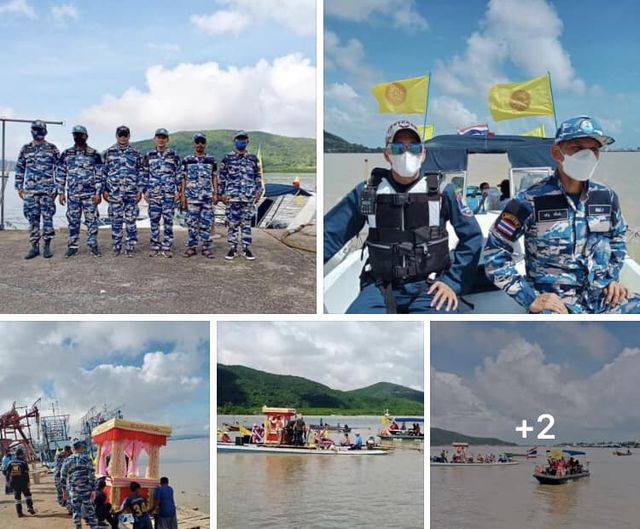 กรมทะเลและชายฝั่ง ร่วมขบวนเรือแห่งองค์กฐินในงาน “ล่องเรือทอดกฐินวันลอยกระทง วัดแหลมพ้อ” จ.สงขลา