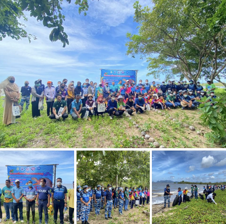 เก็บขยะเนื่องในวันชายหาดสากล ชายหาดคลองทะลุ ทะเลกระบี่