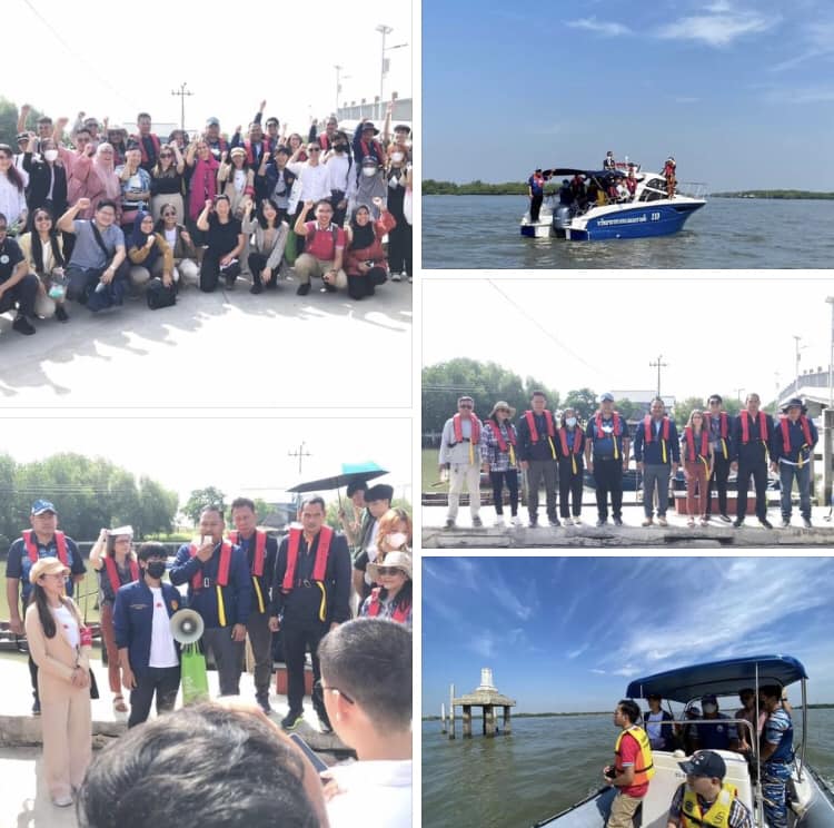กรมทะเลและชายฝั่ง นำคณะเครือข่ายเยาวชนระดับโลก เยี่ยมชมและศึกษา พื้นที่ชายฝั่งทะเล เขตบางขุนเทียน