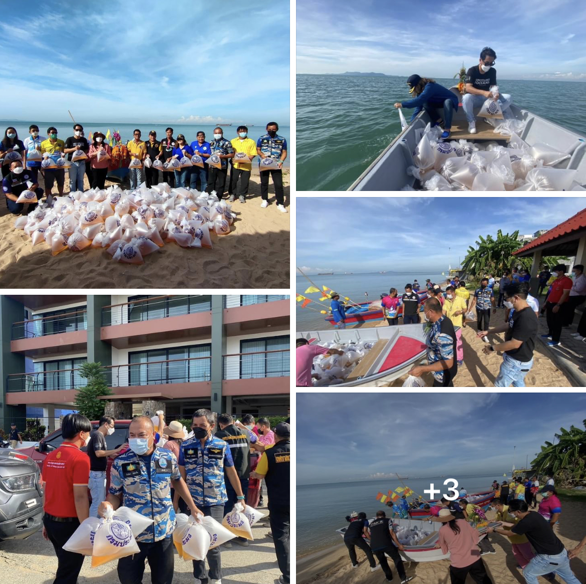 กรม ทช. ร่วมปล่อยพันธุ์สัตว์น้ำเพื่อการอนุรักษ์ บริเวณชายหาดนาจอมเทียน จ.ชลบุรี