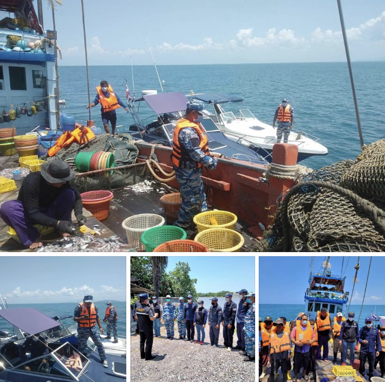 ร่วมคณะ ศรชล. ตรวจเรือประมงทะเลนราธิวาส