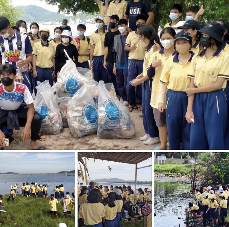 น้องๆ หาดใหญ่ฯ ช่วยกันฟื้นฟูป่าชายเลนสวนสองทะเล
