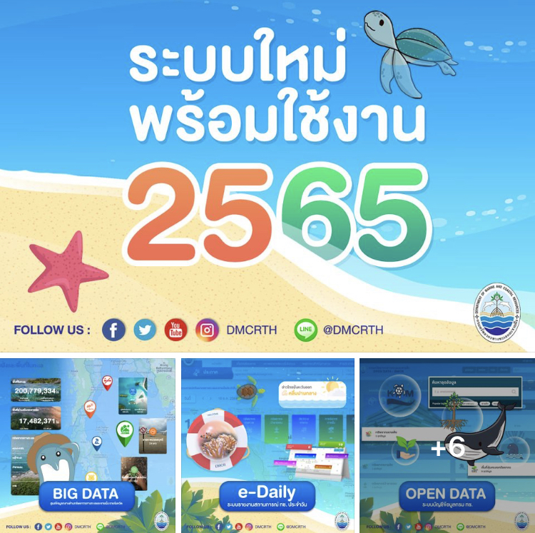 ๘ ระบบใหม่พร้อม รองรับศูนย์ข้อมูลกลางทรัพยากรทางทะเลและชายฝั่ง