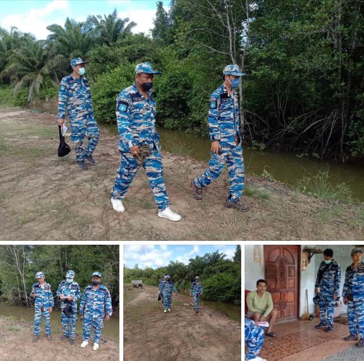 ลาดตระเวนป้องกันป่าชายเลน พื้นที่ป่าคลองพนและป่าบากัน