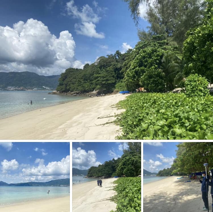 สำรวจข้อมูลภาพตัดขวางชายหาดไตรตรัง อ่าวป่าตอง