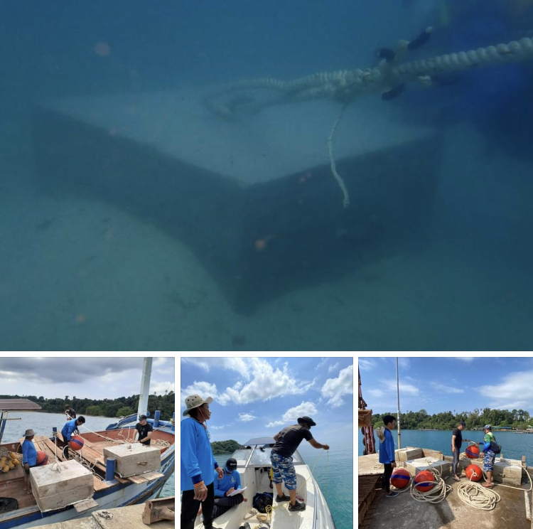 ร่วมชุมชนชาวเกาะหมาก ผูกทุ่นจอดเรืออนุรักษ์ปะการัง