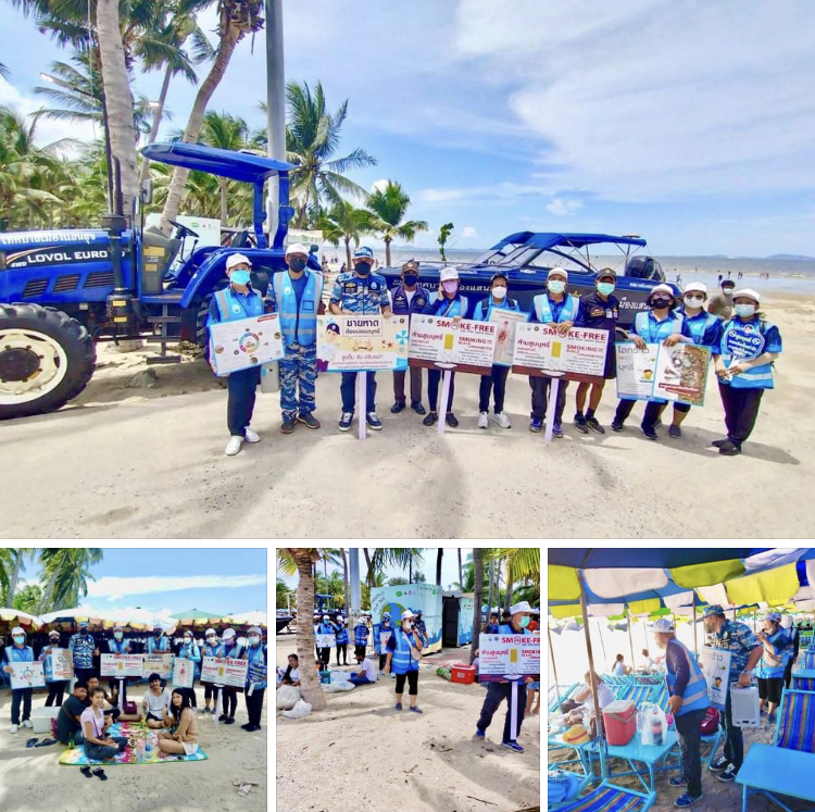 รณรงค์ปลอดขยะ ปลอดบุหรี่ เพื่อชายหาดบางแสนสวยยั่งยืน