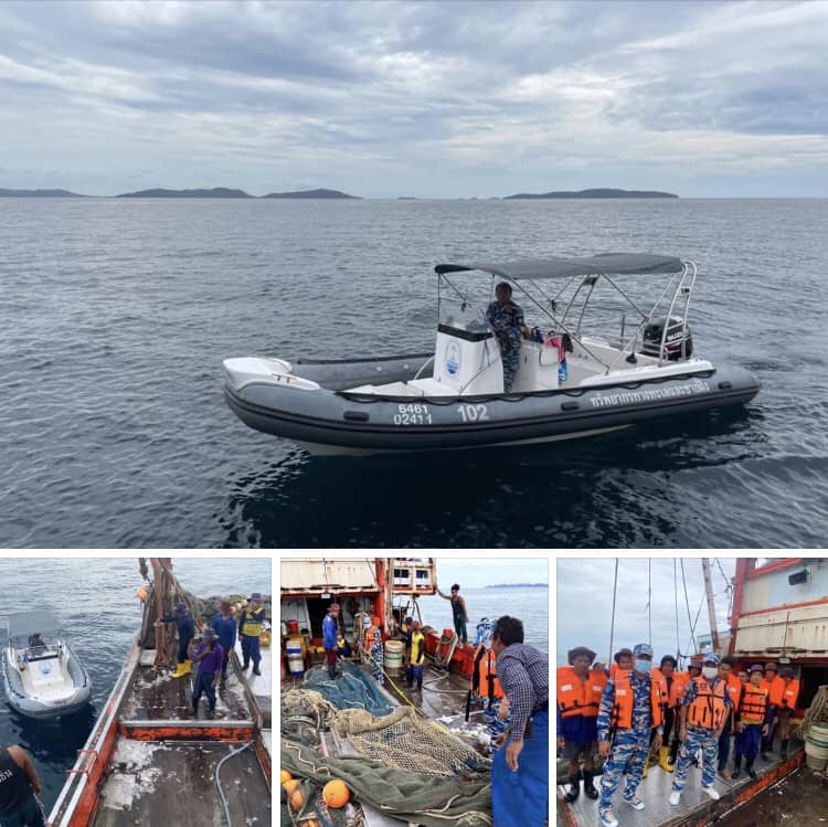 ตรวจเรือประมง IUU ทะเลชลบุรีต่อเนื่องเมืองปากน้ำ