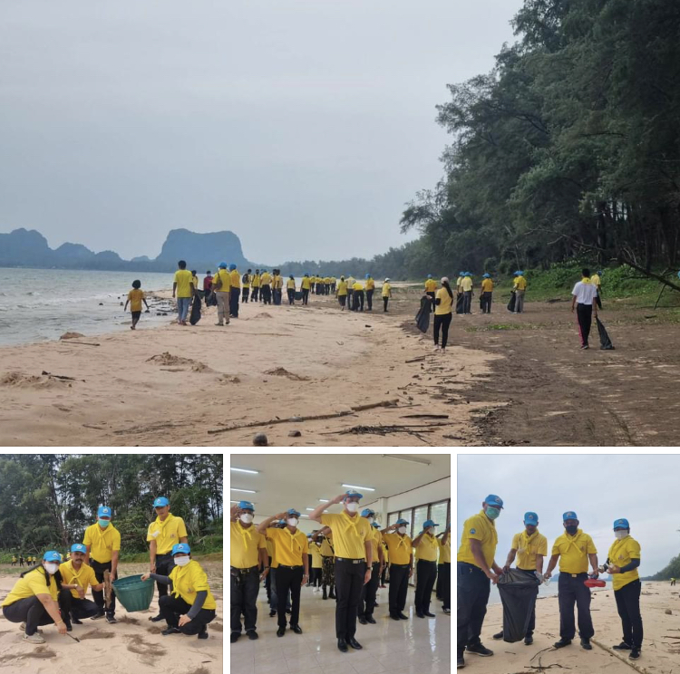 จิตอาสาปะทิว บำเพ็ญสาธารณะประโยชน์รักษาชายหาด