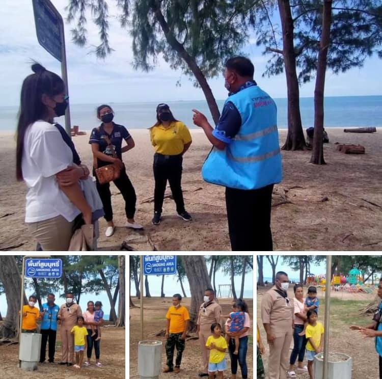 รณรงค์บรรยายให้ความรู้ นักท่องเที่ยวชายหาดชลาทัศน์