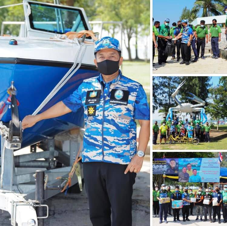 รองอธิบดี ทช. ตรวจศูนย์อำนวยความสะดวกฯ เทศกาลสงกรานต์ บริเวณหาดแหลมโพธิ์ จ.สุราษฎร์ธานี
