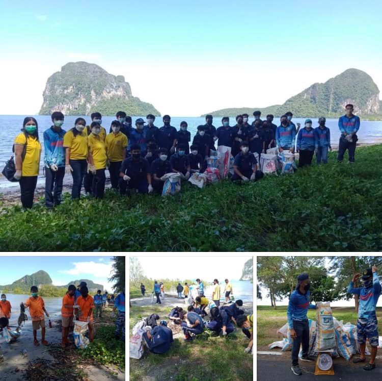 ระดมพลชาวสิเกา เก็บขยะทำความสะอาดหาดปากเมง