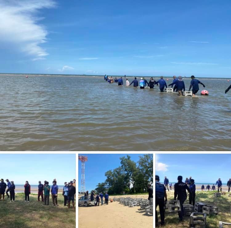 สนับสนุนงบชุมชนชายฝั่ง ฟื้นฟูทะเลและชายหาดปากน้ำปราณ