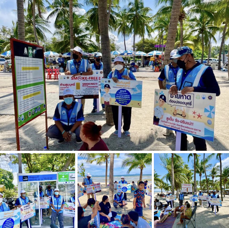 รณรงค์ ชวนนักท่องเที่ยวคุ้มครองชายหาดบางแสน