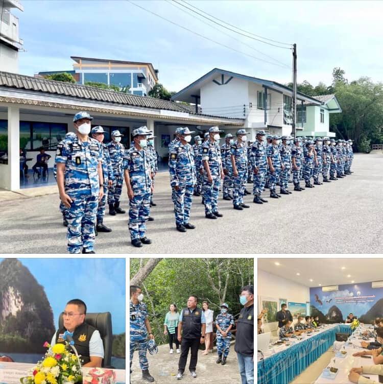 ผู้ช่วยรัฐมนตรี ทส. ตรวจพื้นที่ปฏิบัติงาน ทะเลกระบี่