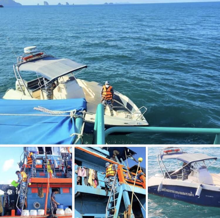 ตรวจเรือประมง IUU ทะเลกระบี่