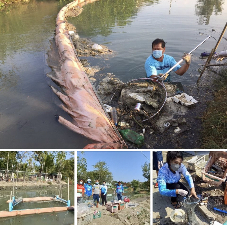 รวมพลังอาสาชุมชนชายฝั่งเพชรบุรี เก็บขยะก่อนออกจากคลองหลัก