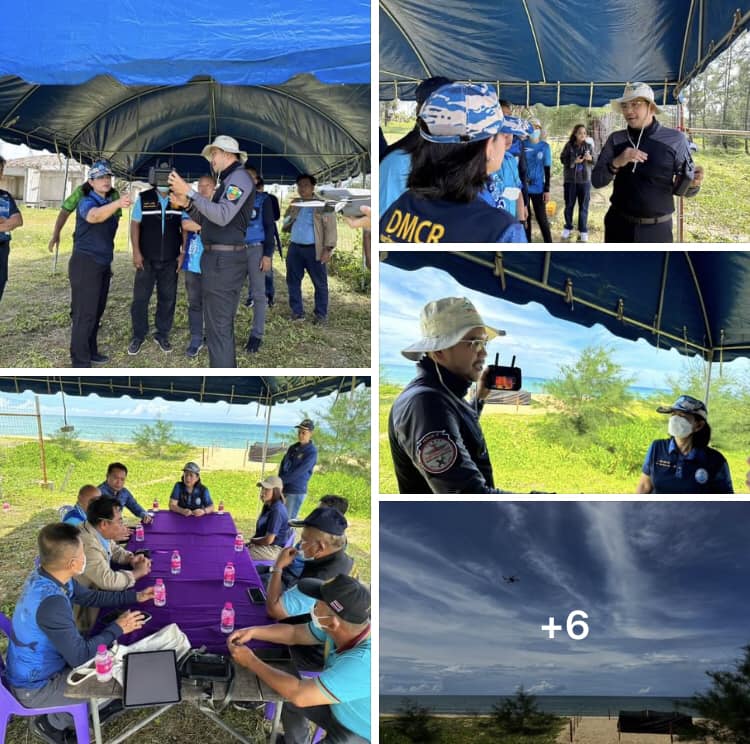 กรมทะเลและชายฝั่ง ทดลองใช้อากาศยานไร้คนขับติดกล้องตรวจจับความร้อนสำรวจการวางไข่เต่ามะเฟือง