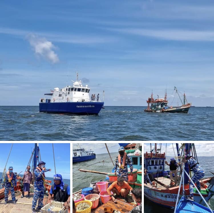 ตรวจเรือประมง IUU ทะเลชลบุรี