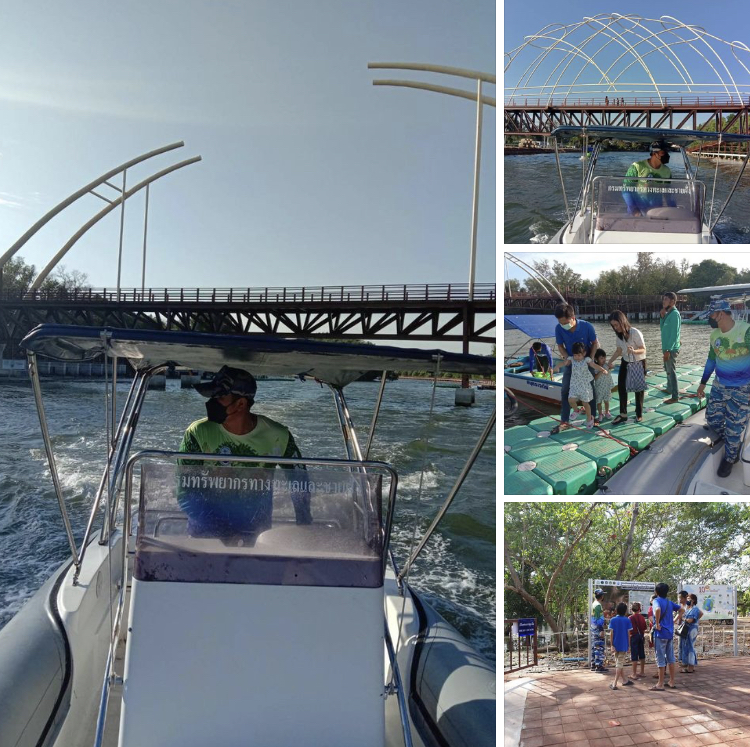 พาล่องเรือ ชมผืนป่าชายเลนพระเจดีย์กลางน้ำระยอง