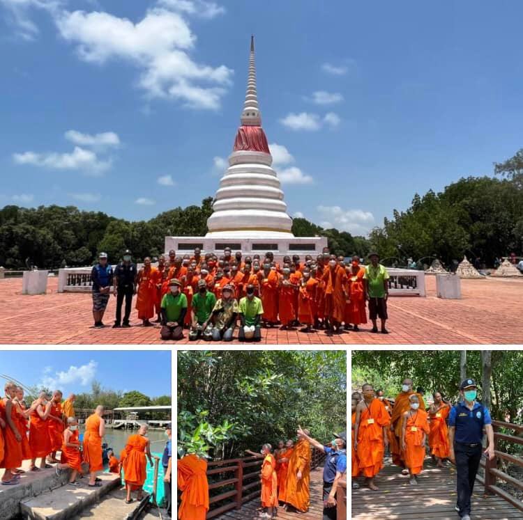 นมัสการ ถวายความรู้ด้านป่าชายเลนแก่คณะสงฆ์วัดโขดหิน จ.ระยอง