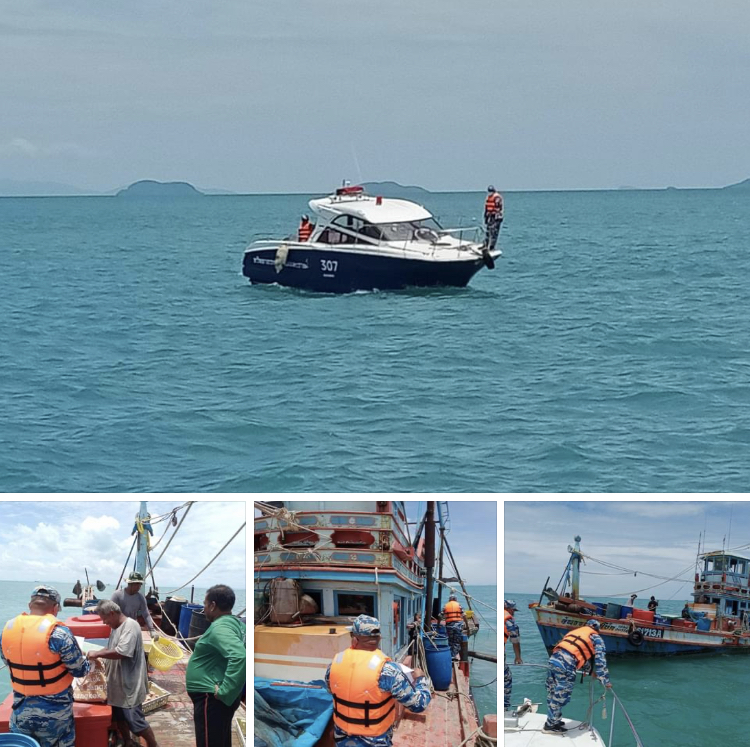 ตรวจเรือประมง IUU ทะเลสุราษฎร์ธานี