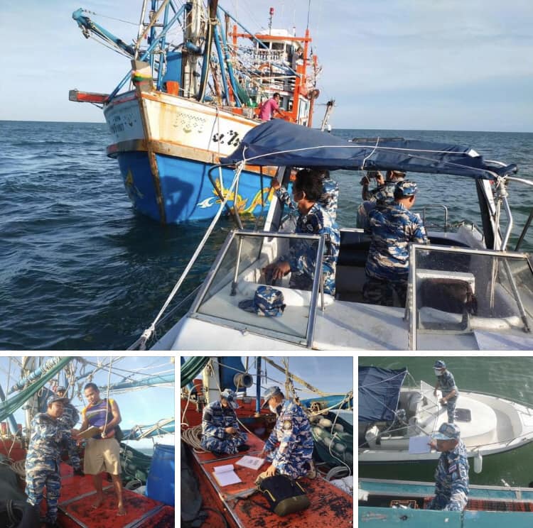 ตรวจเรือประมง IUU ทะเลปัตตานี