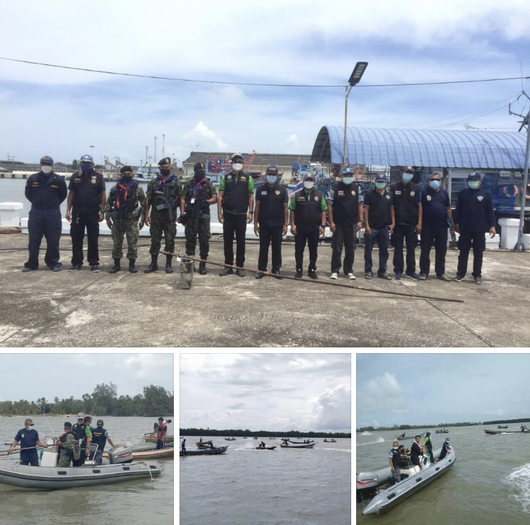 จับเรือคราดหอย ทำประมงผิดกฎหมายในอ่าวปัตตานี