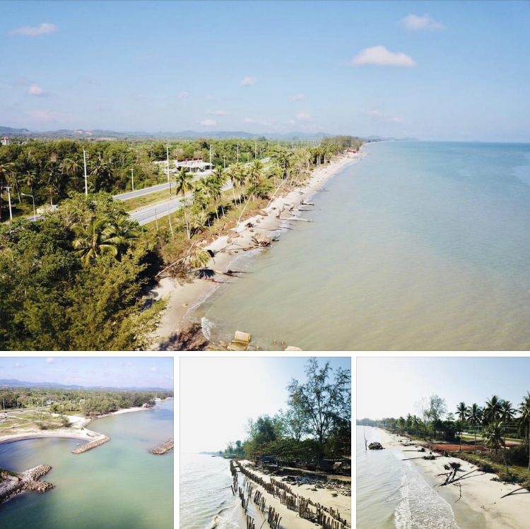 สำรวจสถานภาพชายฝั่ง พื้นที่หาดสร้อยสวรรค์ ปากแม่น้ำเทพา