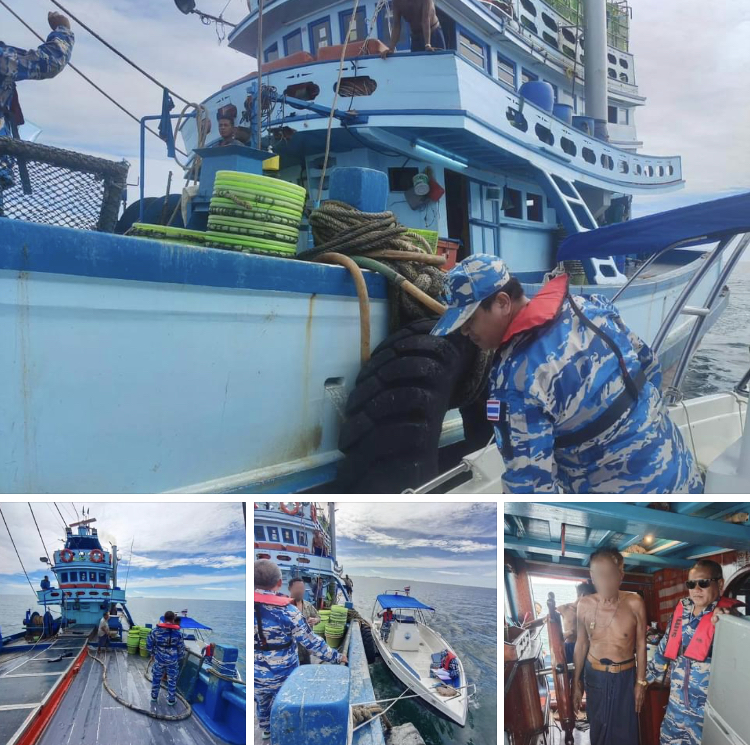 ตรวจเรือประมง IUU ทะเลสุราษฎร์ธานี