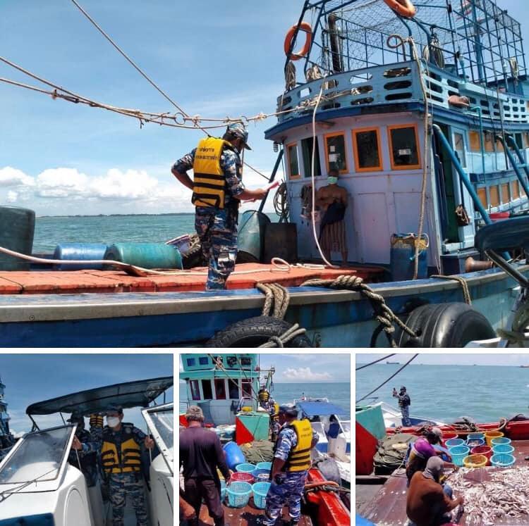 ตรวจเรือประมง ป้องปรามการทำผิดกฎหมายพื้นที่ทะเลสงขลา