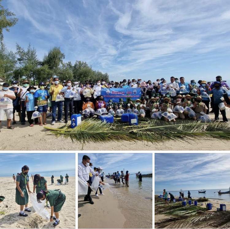 จัดกิจกรรมฟื้นฟูชายหาดยายแคง ทะเลสทิงพระ